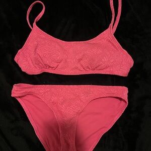 Pink Floral Bikini Set